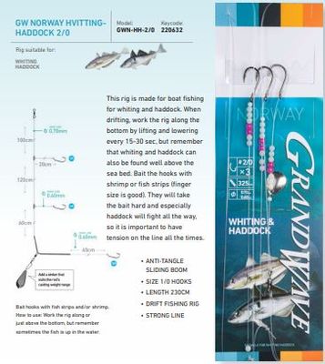 Daiwa Grandwave Norway Hvitting-Haddock 2/0