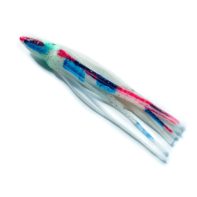 Blekksprut 11cm Selvlysende/Blå/Rød - 5pak